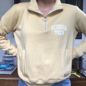Georgia Tech half zip